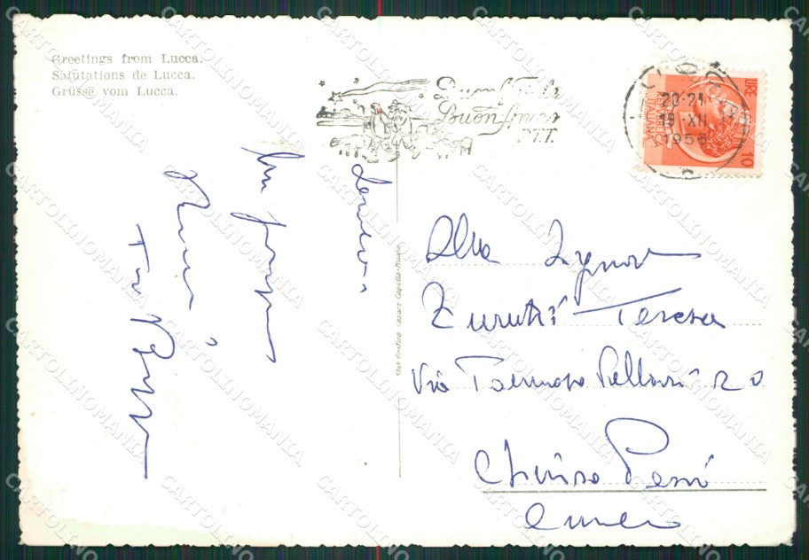 Lucca Città Saluti da Foto FG cartolina ZKM8341 – retro
