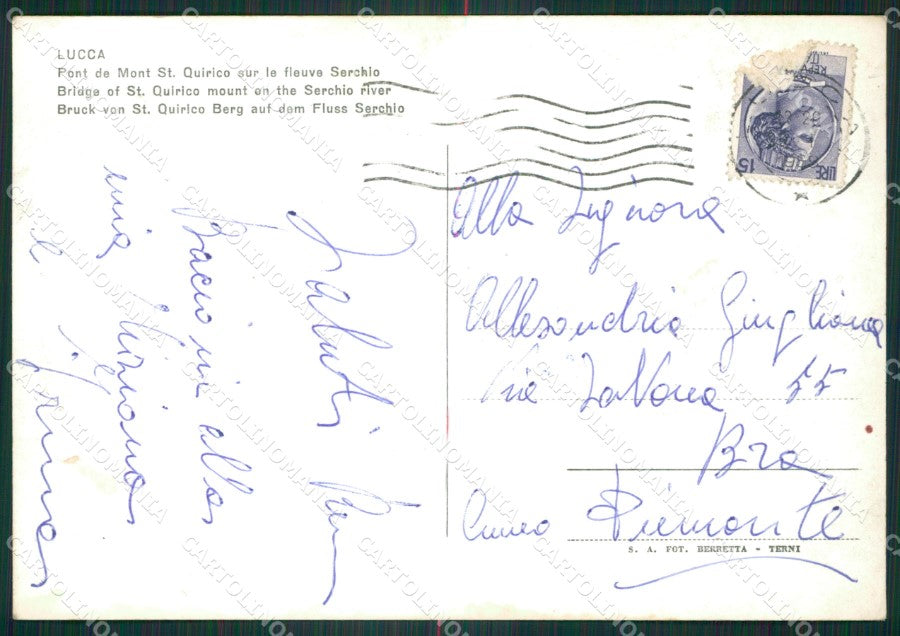 Lucca Città Foto FG cartolina ZKM8343 – retro