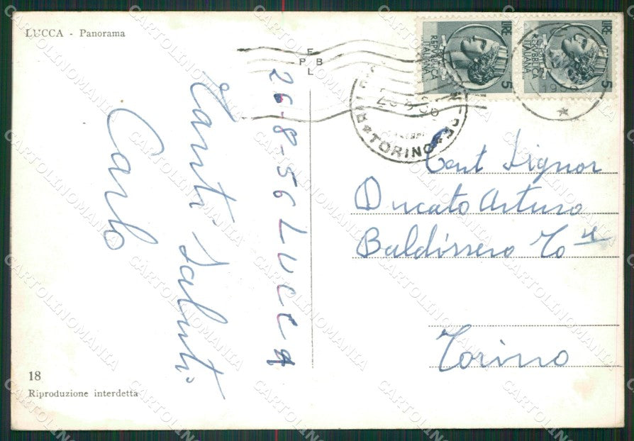 Lucca Città Foto FG cartolina ZKM8345 – retro