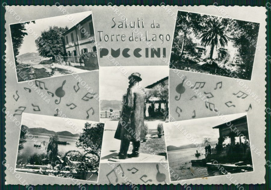 Lucca Viareggio Torre del Lago Puccini Saluti da Foto FG cartolina ZKM8355 – fronte