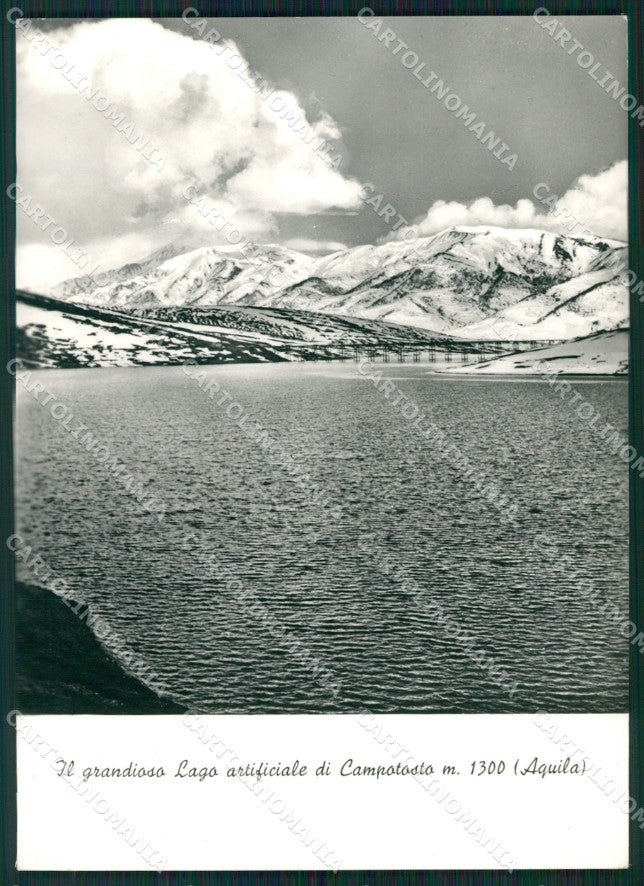 L'Aquila Campotosto Foto FG cartolina ZKM8363 – fronte