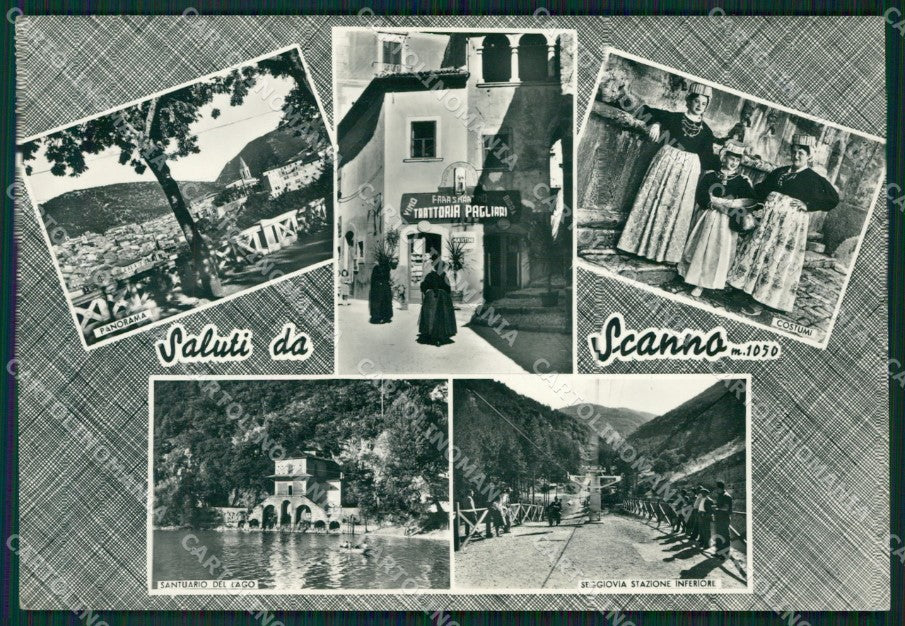 L'Aquila Scanno Saluti da Foto FG cartolina ZKM8370 – fronte