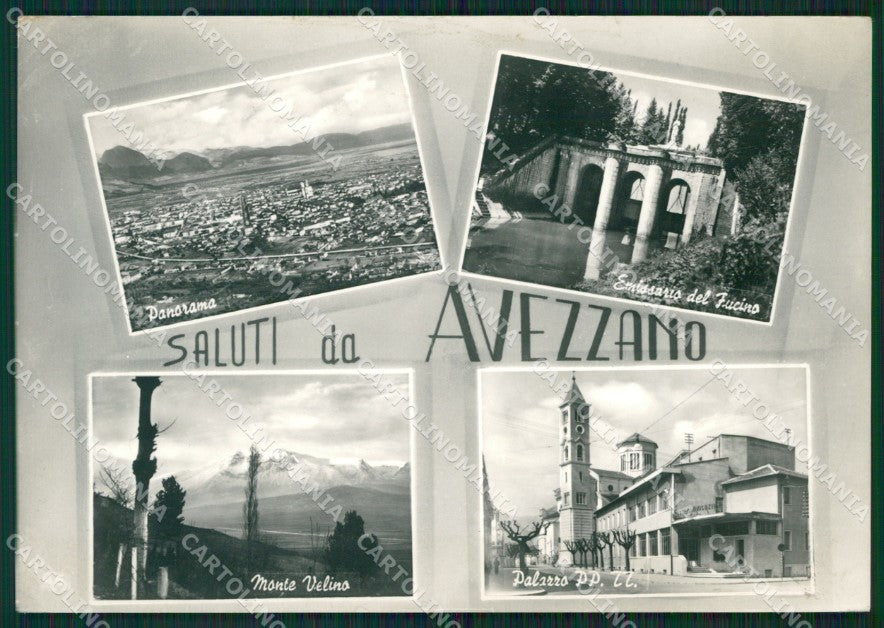 L'Aquila Avezzano Saluti da Foto FG cartolina ZKM8377 – fronte