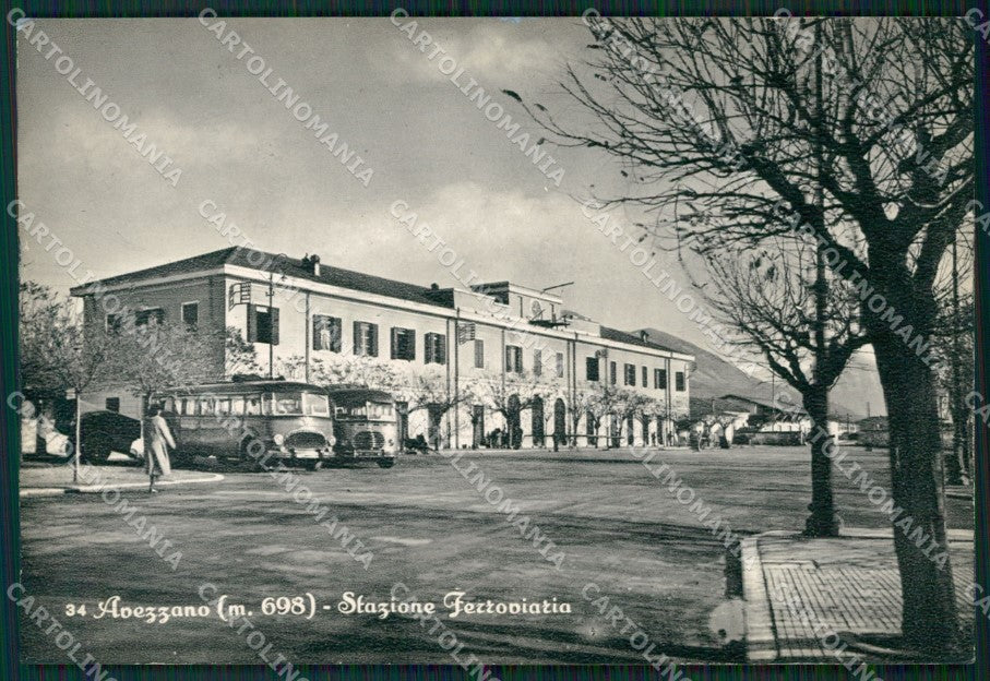 L'Aquila Avezzano Stazione Corriera Foto FG cartolina ZKM8378 – fronte