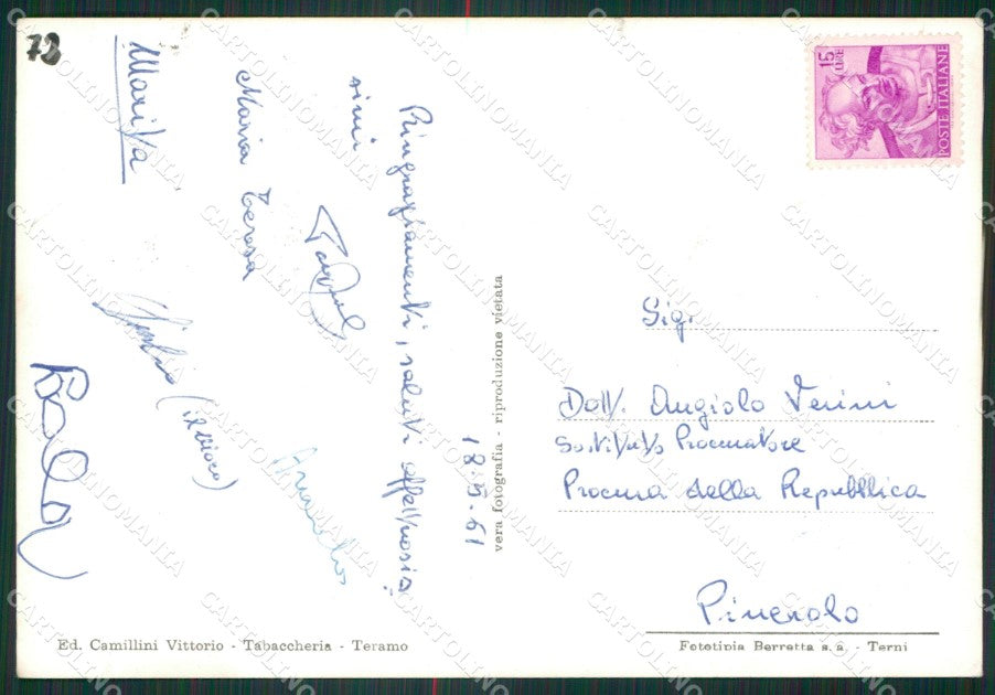 Teramo Città Auto Foto FG cartolina ZKM8386 – retro
