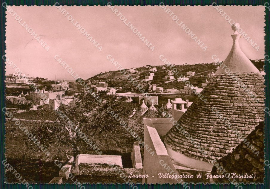 Brindisi Fasano Laureto Trulli Foto FG cartolina ZKM8387 – fronte