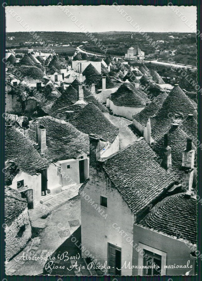Bari Alberobello Trulli PIEGHINE Foto FG cartolina ZKM8390 – fronte