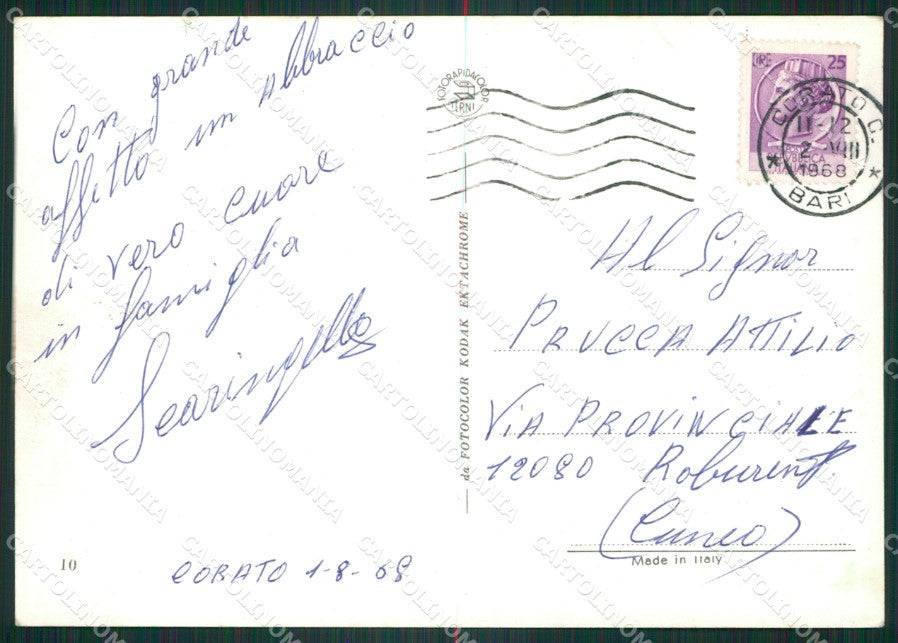 Bari Corato Saluti da Foto FG cartolina ZKM8394 – retro