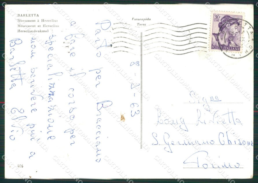 Bari Barletta Foto FG cartolina ZKM8395 – retro