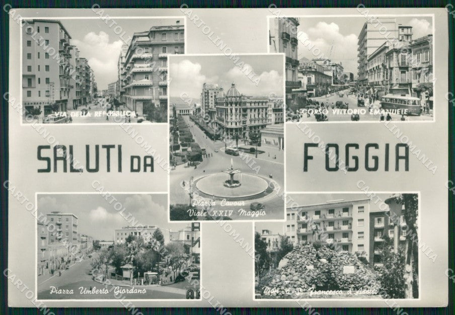 Foggia Città Saluti da Foto FG cartolina ZKM8400 – fronte