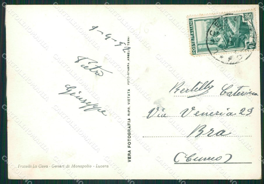 Foggia Lucera Foto FG cartolina ZKM8402 – retro