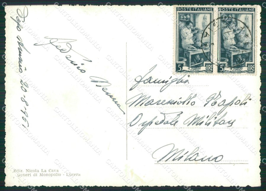 Foggia Lucera Foto FG cartolina ZKM8403 – retro