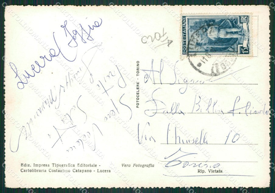 Foggia Lucera FORO Foto FG cartolina ZKM8404 – retro