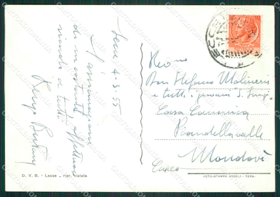 Lecce Città Foto FG cartolina ZKM8411 – retro