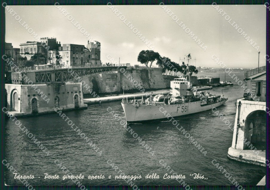 Taranto Città Ponte Girevole Corvetta Foto FG cartolina ZKM8416 – fronte