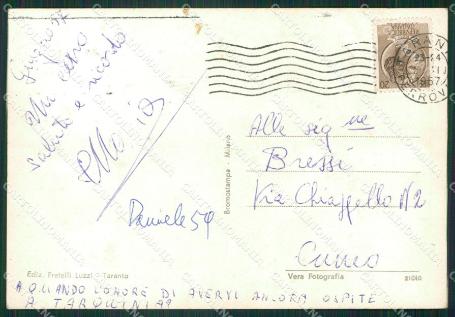 Taranto Città Foto FG cartolina ZKM8419 – retro