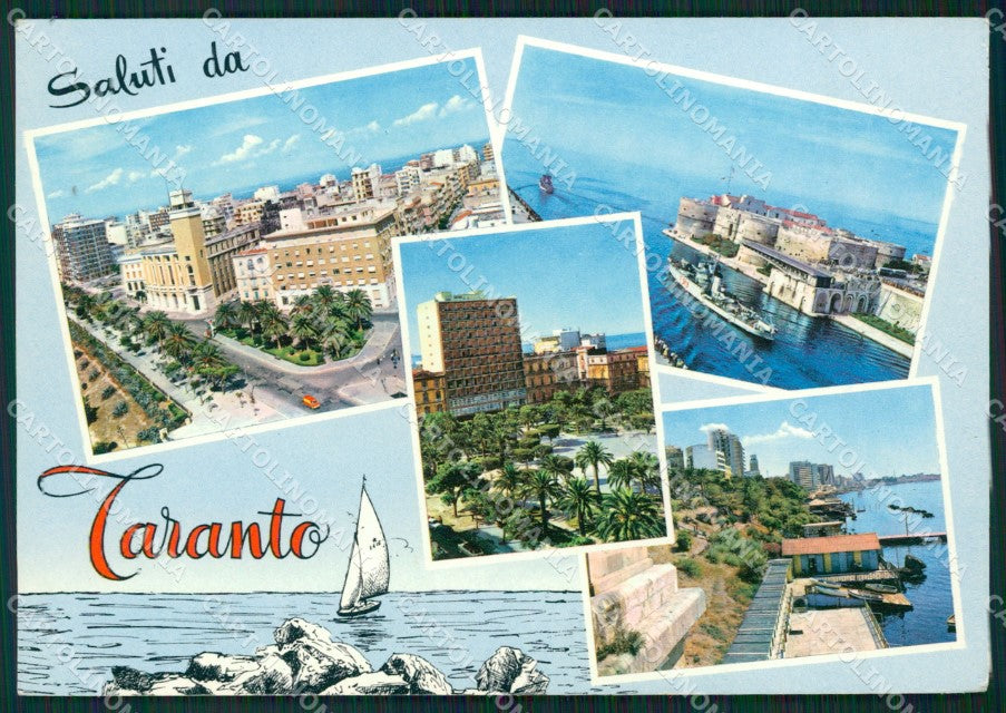 Taranto Città Saluti da Foto FG cartolina ZKM8421 – fronte