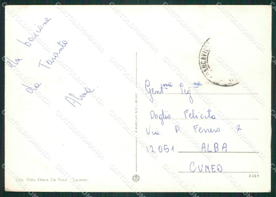 Taranto Città Saluti da Foto FG cartolina ZKM8421 – retro