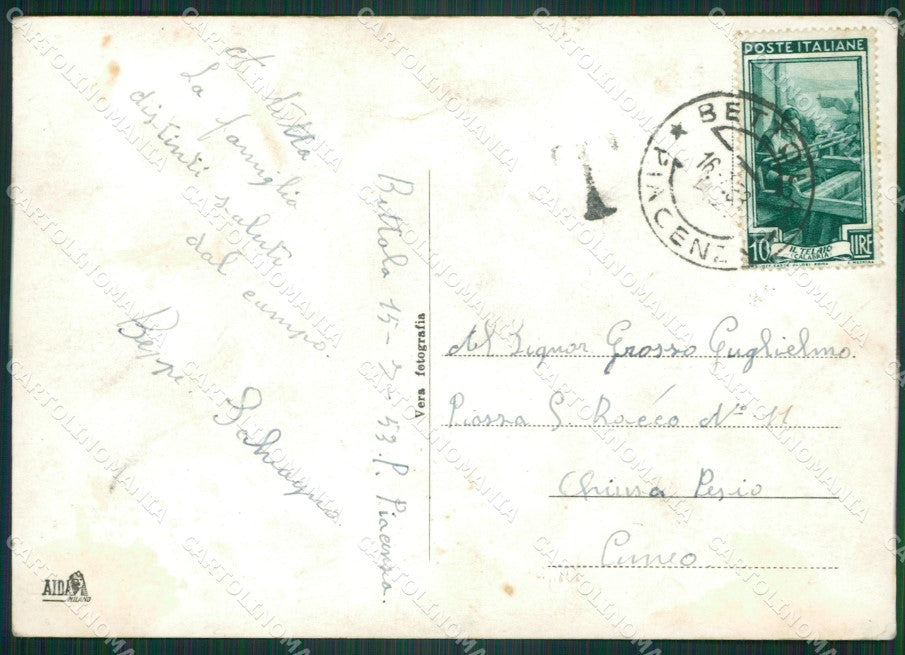 Piacenza Bettola PIEGHINA Foto FG cartolina ZKM8442 – retro