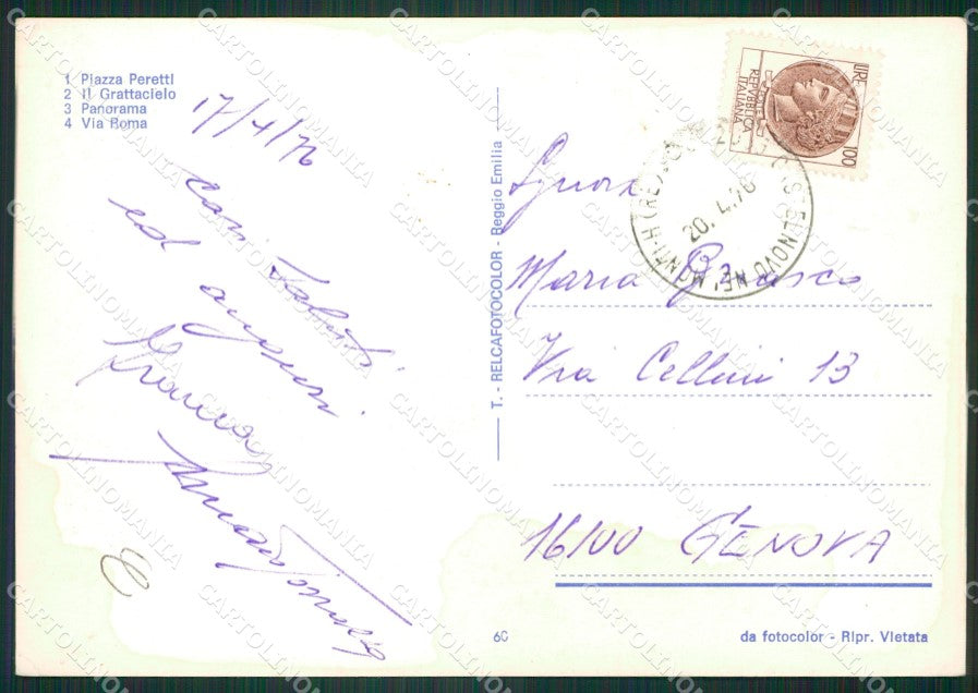 Reggio Emilia Castelnovo né Monti Foto FG cartolina ZKM8455 – retro