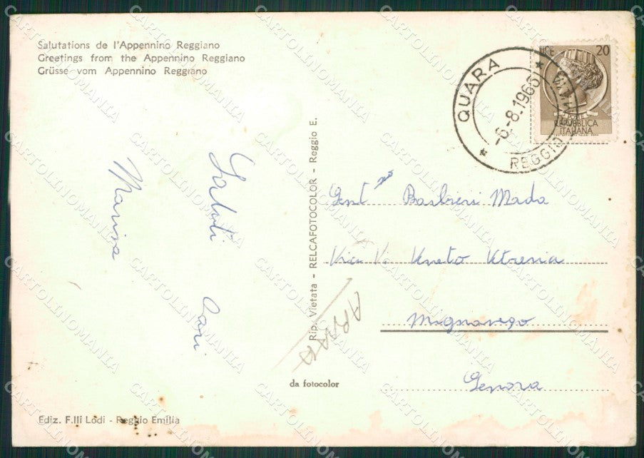 Reggio Emilia Quara Foto FG cartolina ZKM8456 – retro