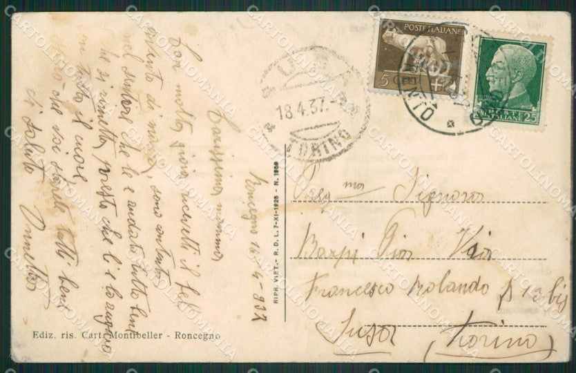Trento Roncegno Bagni cartolina ZKM8481 – retro
