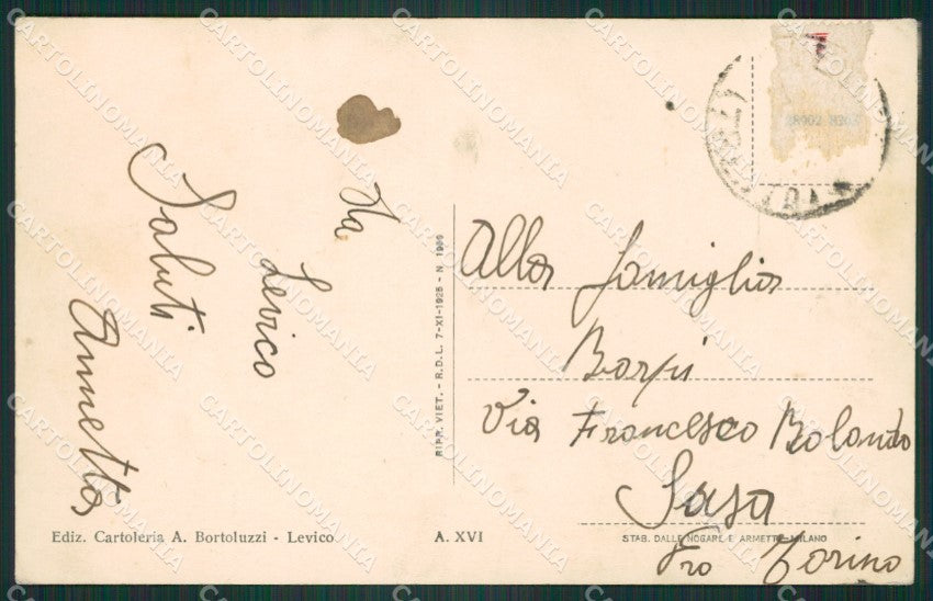 Trento Levico Bagni cartolina ZKM8482 – retro