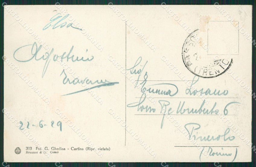 Trento Canazei Passo Pordoi cartolina ZKM8496 – retro