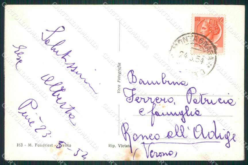Trento Montagna Pinè Saluti da Foto cartolina ZKM8499 – retro