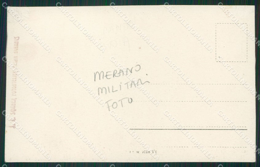 Bolzano Merano Militari ABRASA Foto cartolina ZKM8540 – retro