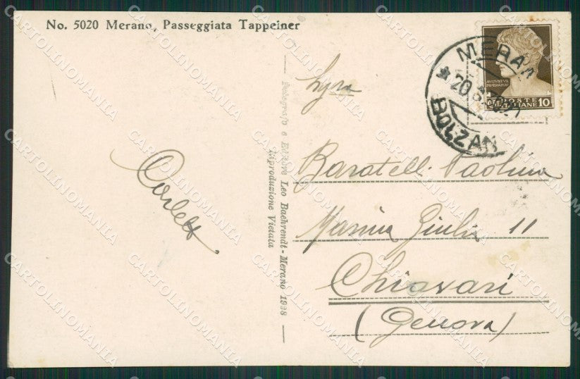 Bolzano Merano Foto cartolina ZKM8541 – retro