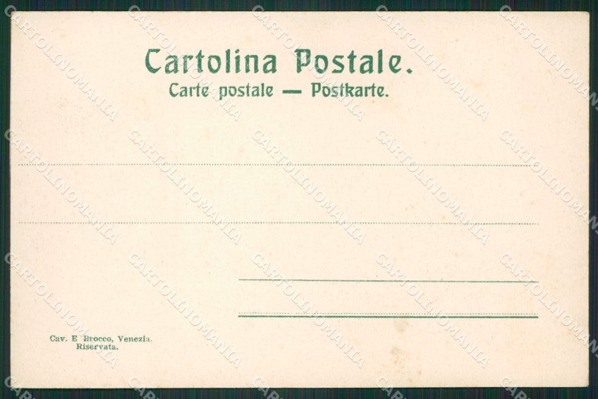Venezia Città Gondola cartolina ZKM8579 – retro