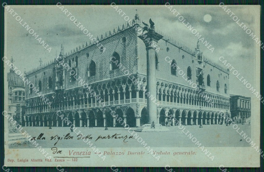 Venezia Città Chiaro di Luna PIEGA cartolina ZKM8591 – fronte