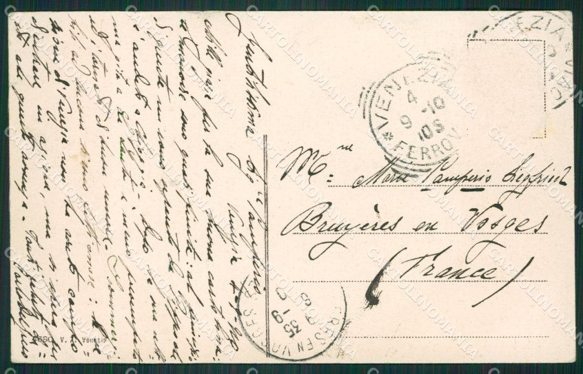 Venezia Città ABRASA cartolina ZKM8617 – retro