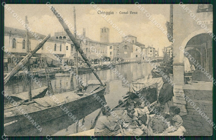 Venezia Chioggia Barche cartolina ZKM8650 – fronte