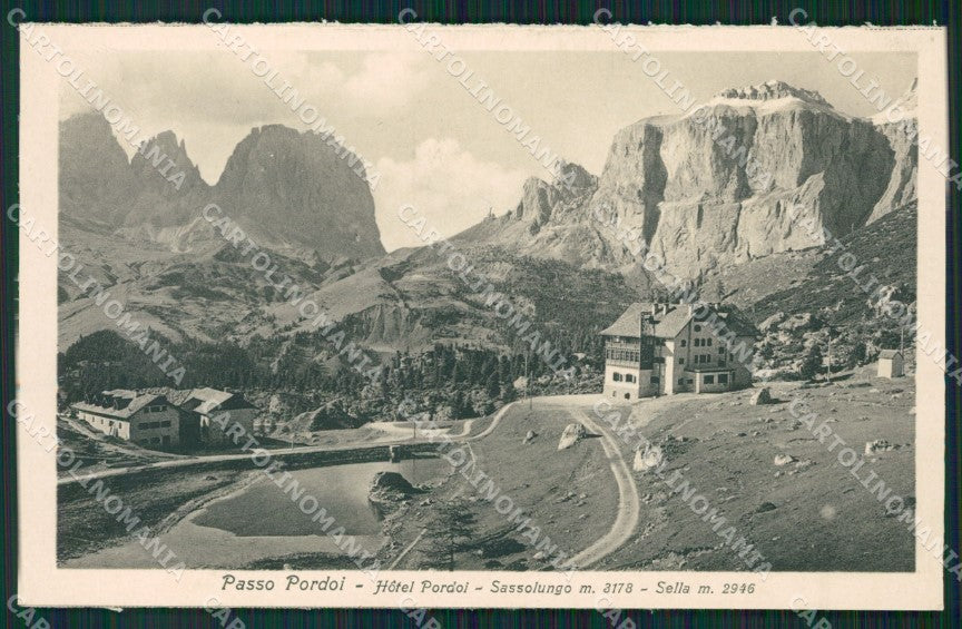 Trento Passo Pordoi cartolina ZKM8682 – fronte