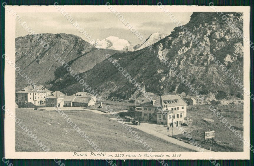 Trento Passo Pordoi cartolina ZKM8684 – fronte