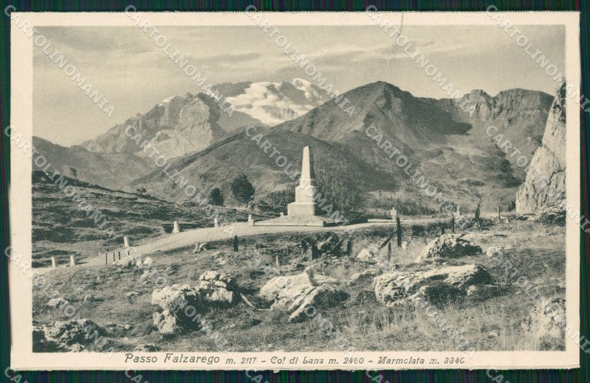 Belluno Passo Falzarego cartolina ZKM8687 – fronte