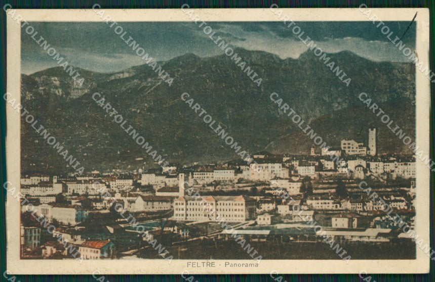 Belluno Feltre Chiaro di Luna ABRASA cartolina ZKM8695 – fronte