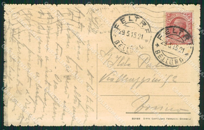 Belluno Feltre cartolina ZKM8701 – retro