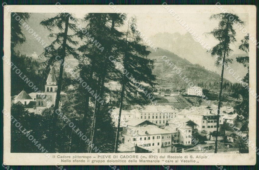 Belluno Pieve di Cadore cartolina ZKM8703 – fronte