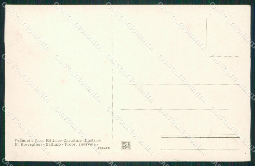 Belluno Pieve di Cadore cartolina ZKM8707 – retro