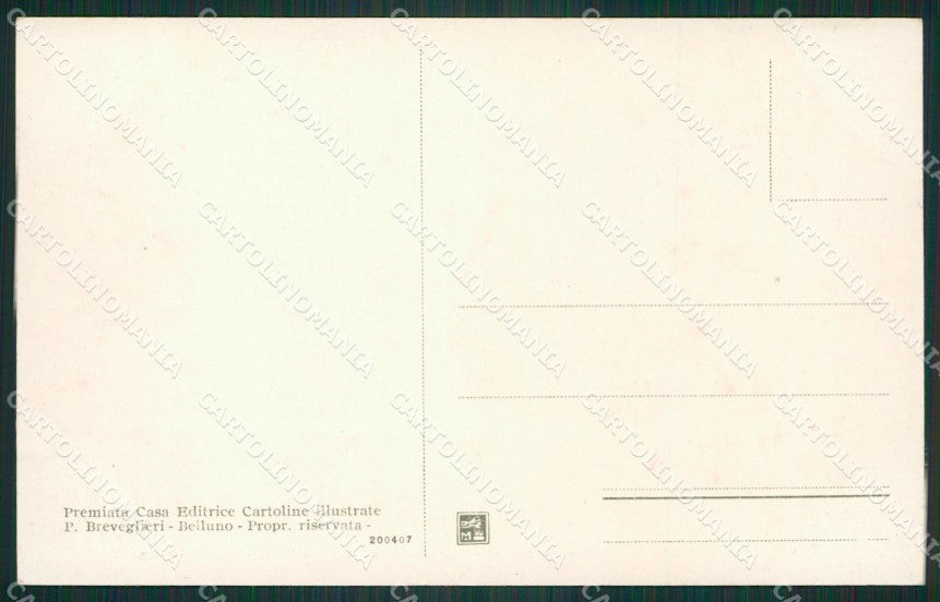 Belluno Pieve di Cadore cartolina ZKM8712 – retro