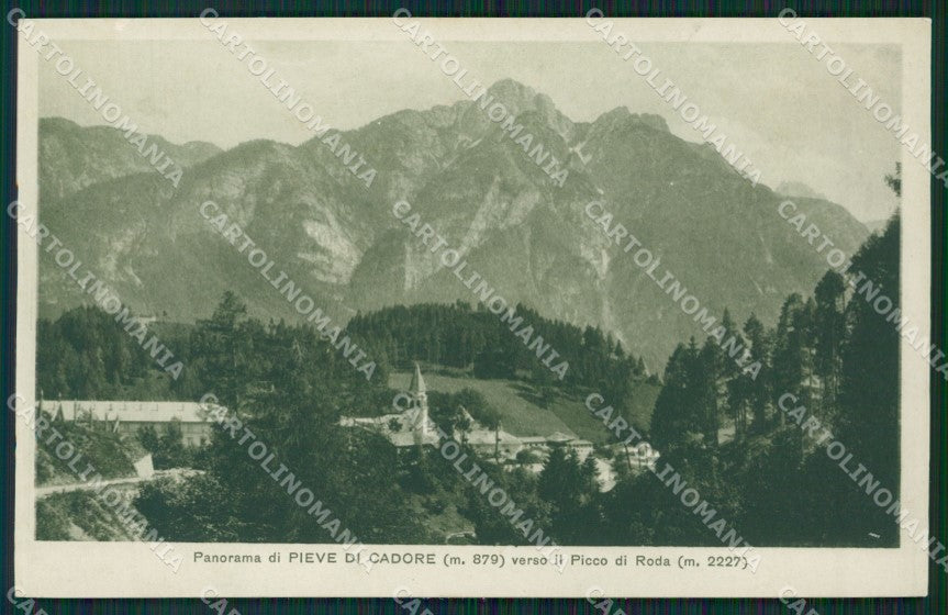 Belluno Pieve di Cadore cartolina ZKM8715 – fronte