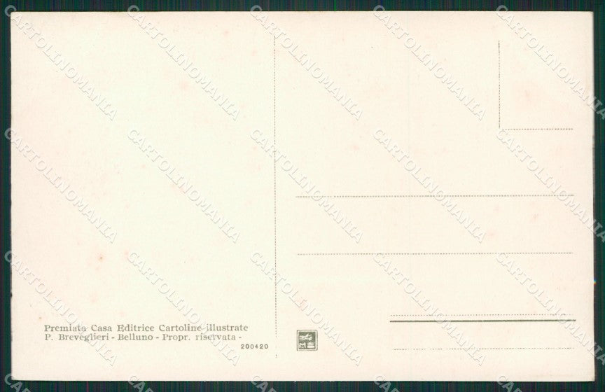 Belluno Pieve di Cadore cartolina ZKM8715 – retro