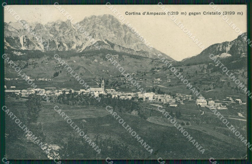 Belluno Cortina d'Ampezzo cartolina ZKM8719 – fronte