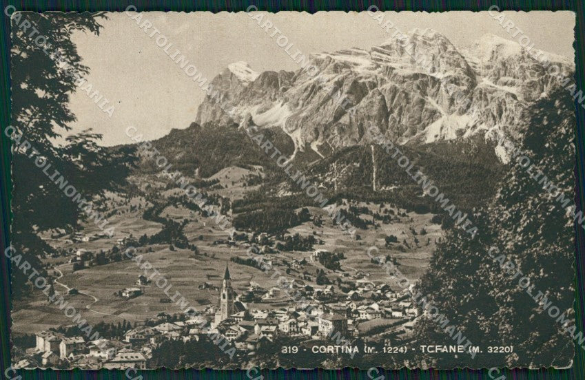 Belluno Cortina PIEGHINA cartolina ZKM8721 – fronte