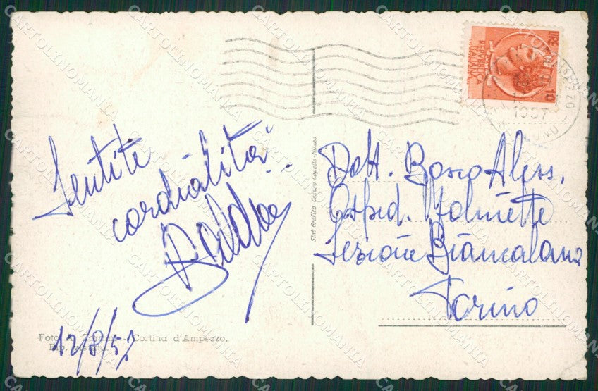 Belluno Cortina PIEGHINA cartolina ZKM8721 – retro