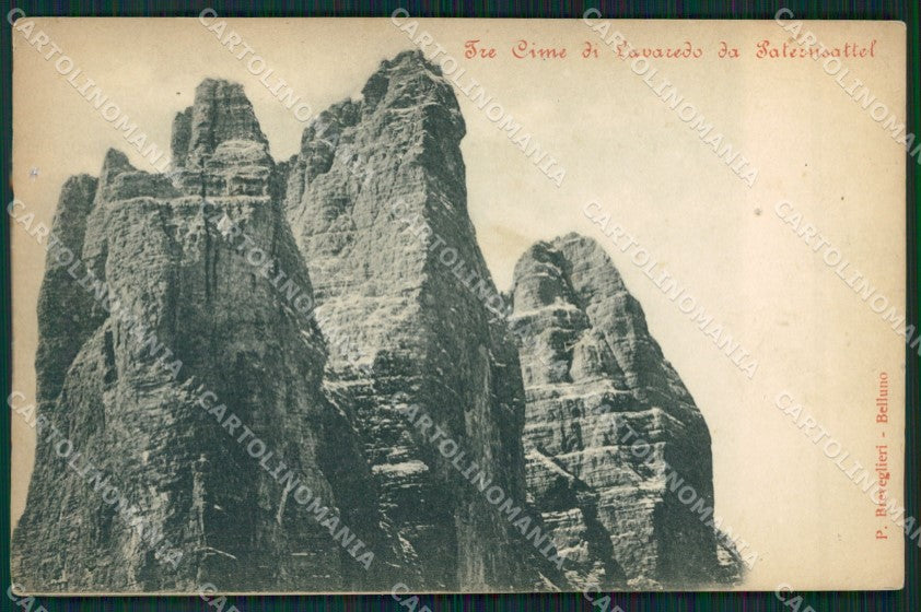Belluno Auronzo di Cadore Tre Cime di Lavaredo cartolina ZKM8726 – fronte