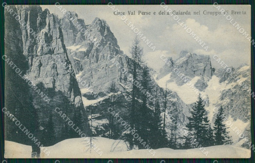 Trento Cime Val Perse gruppo Brenta cartolina ZKM8731 – fronte